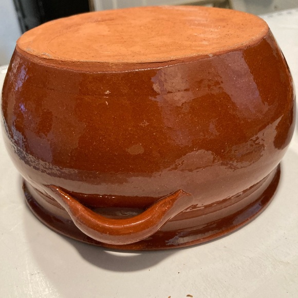 Holiday ART POTTERY COVERED CASSEROLE Terra Cotta Bean Pot SPAIN Perfect … - Picture 6 of 14
